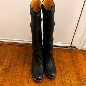 Frye “Jane” boots size 9 in black. Worn three times and not yet broken in.